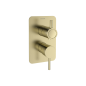 Monomando ducha empotrado 2-vías ODISEA oro cepillado - 391512SOC