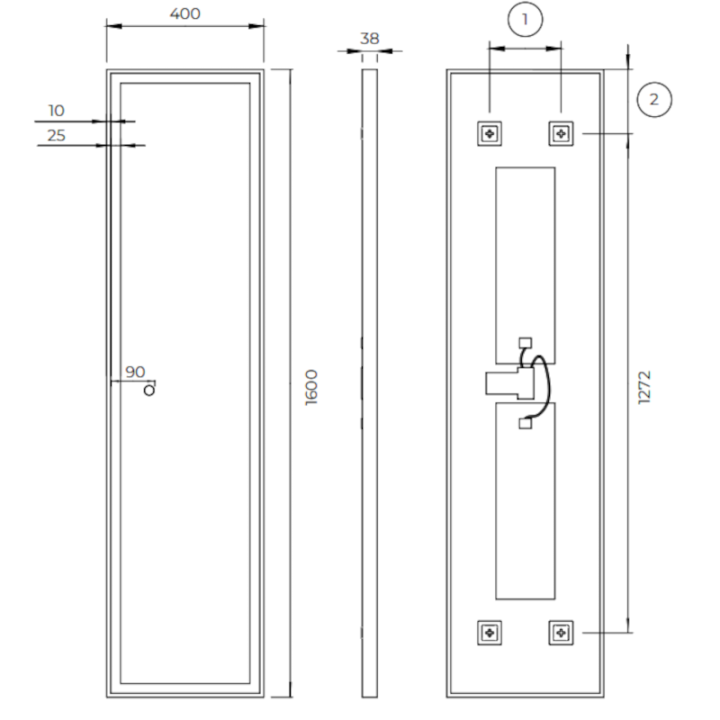 Espejo led rectangular NEW YORK - Ledimex 2