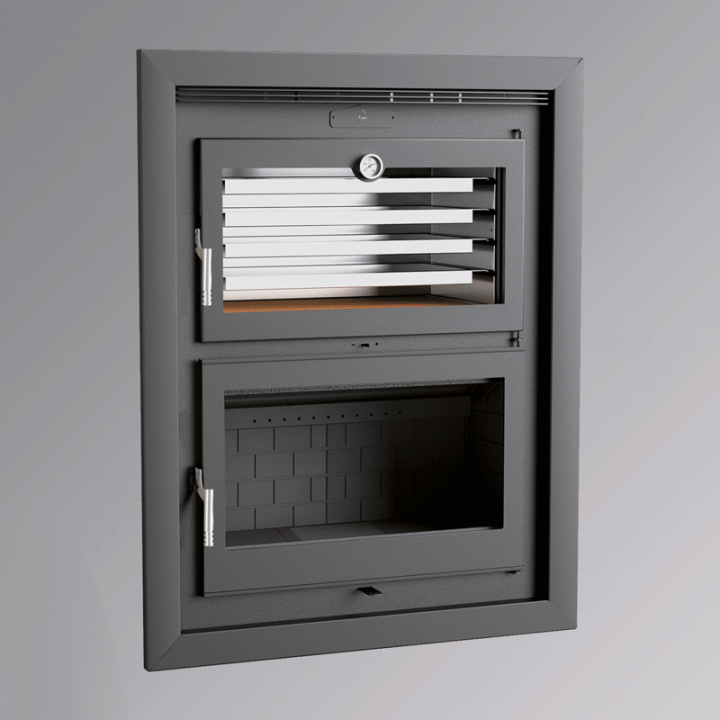 Estufa de leña insertable con horno HLI-200 F - FM Calefacción 2