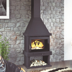 Chimenea de leña frontal C-300 TFK - FM Calefacción