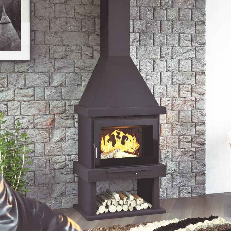 Chimenea de leña frontal C-300 TFK - FM Calefacción