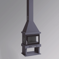 Chimenea de leña frontal C-303 TFK - FM Calefacción