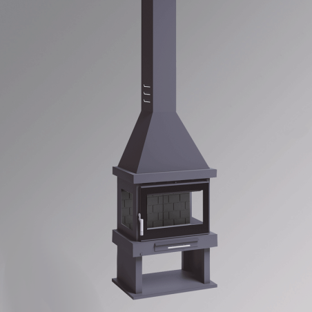 Chimenea de leña frontal C-303 TFK - FM Calefacción
