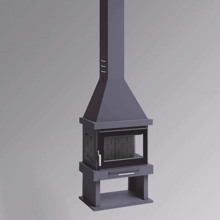 Chimenea de leña frontal C-303 TFK - FM Calefacción 2