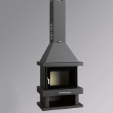 Chimenea de leña frontal C-200 K - FM Calefacción 2