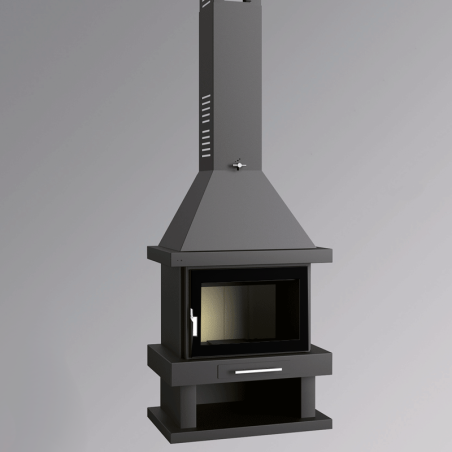 Chimenea de leña frontal C-200 K - FM Calefacción