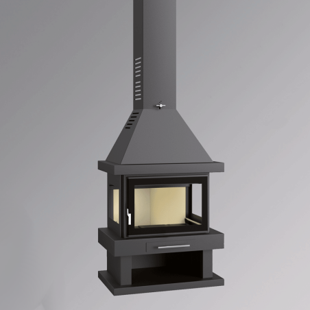 Chimenea de leña frontal C-203 K - FM Calefacción