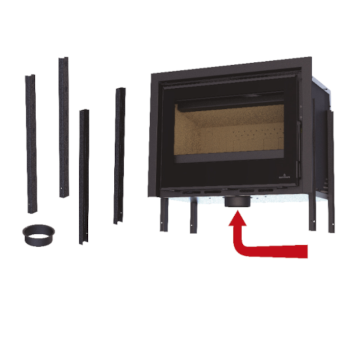 Estufa de leña insertable CAIRO 80 - Bronpi 4