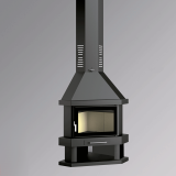Chimenea de leña rincón C-300 RK - FM Calefacción 2