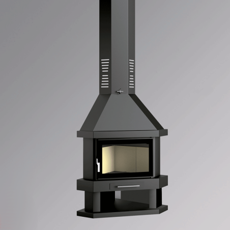 Chimenea de leña rincón C-300 RK - FM Calefacción