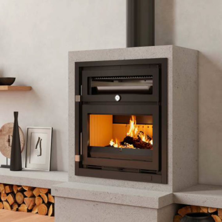 Estufa de leña con horno I/IT-170 H - FM Calefacción 1