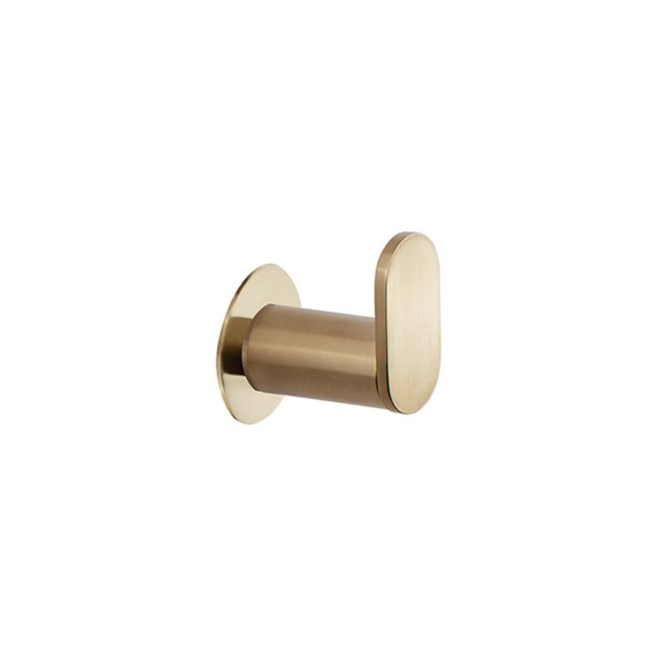 Percha pared ERGOS oro cepillado - COLG01OC 1