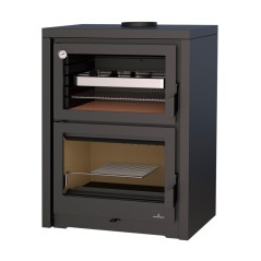 Estufa de leña con horno VULCANO - Bronpi