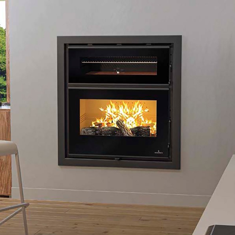 Estufa de leña insertable con horno DENVER - Bronpi Estufa de leña insertable con horno DENVER - Bronpi