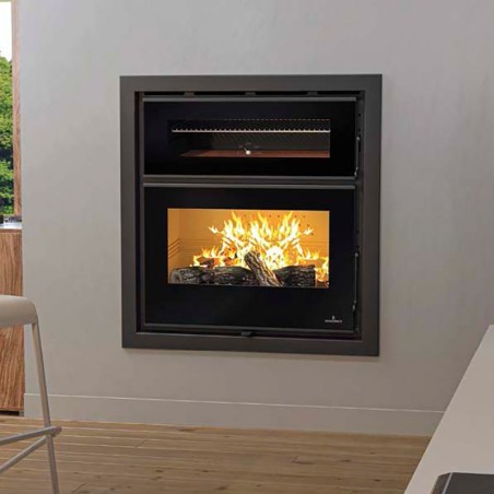 Estufa de leña insertable con horno EVEREST - Bronpi