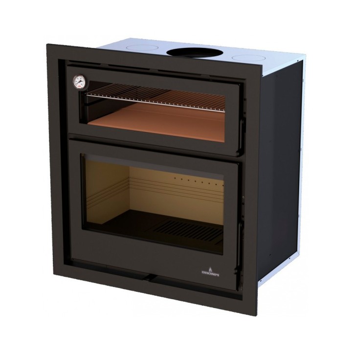 Estufa de leña insertable con horno DENVER - Bronpi 2