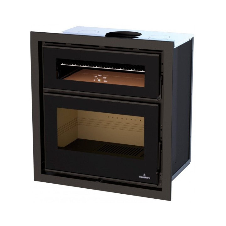 Estufa de leña insertable con horno DENVER - Bronpi 3