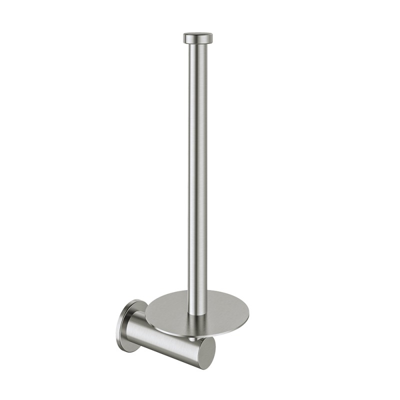 Portarrollo pared vertical ERGOS INOX CEPILLADO - PORT02IC