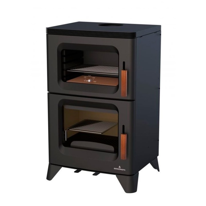 Estufa de leña con horno HILTON-H - Bronpi 2