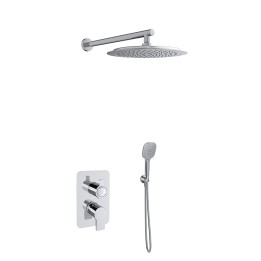 Kit monomando ducha empotrado 2-vías BLAUTHERM cromo - 941512RP300 1