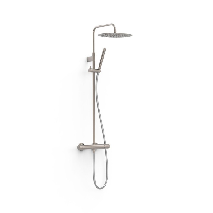 Conjunto termostático ducha OVER-WALL acero - 19039302AC 1