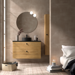 Mueble baño CARMEN 2 CAJONES Fondo reducido - Avila:Dos