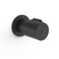 Llave de paso empotrada 1/2" TRES negro mate - 06115501NM