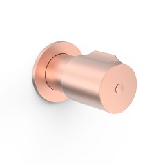 Llave de paso empotrada 1/2" TRES oro rosa mate - 06115501OPM - Tres