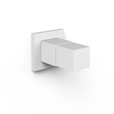 Llave de paso empotrada 1/2" CUADRO-TRES blanco mate - 00715501BM 1