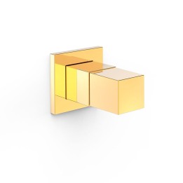 Llave de paso empotrada 1/2" CUADRO-TRES oro brillo - 00715501OR 1