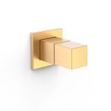 Llave de paso empotrada 1/2" CUADRO-TRES oro mate - 00715501OM 1