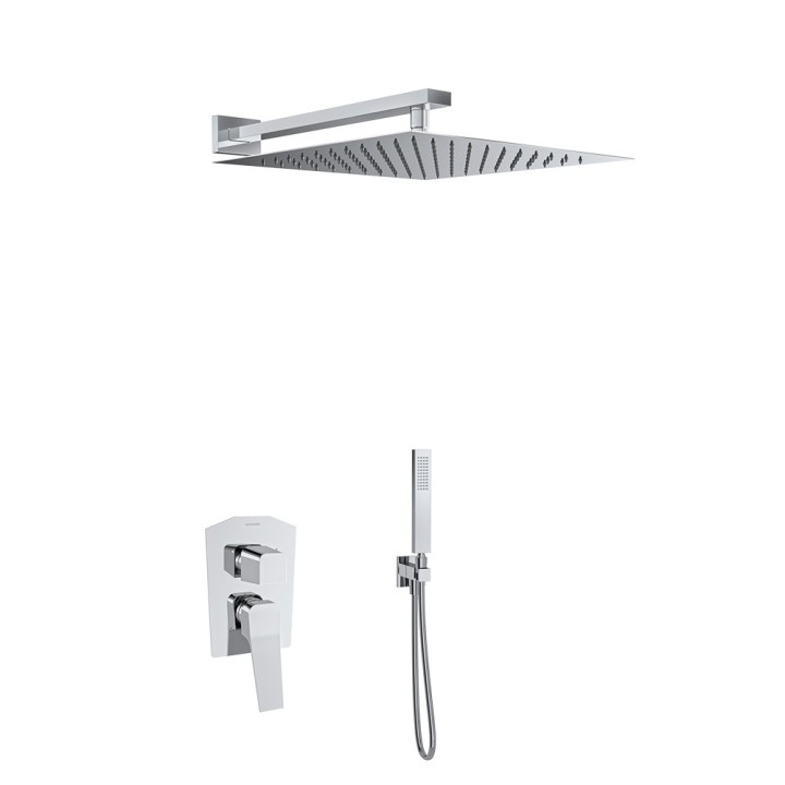 Kit monomando ducha empotrado 2-vías PRISMA cromo - K4215021 1