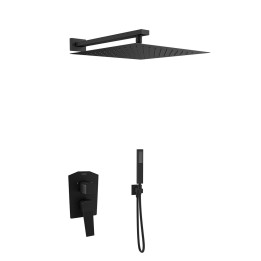 Kit monomando ducha empotrado 2-vías PRISMA negro mate - K4215021NM - Ramón Soler