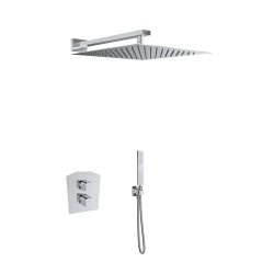 Kit termostático ducha empotrado 2-vías PRISMA cromo - K4287011 - Ramón Soler