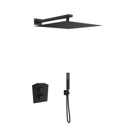 Kit termostático ducha empotrado 2-vías PRISMA negro mate - K4287011NM 1