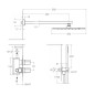 Kit termostático ducha empotrado 2-vías PRISMA grafito - K4287011GR