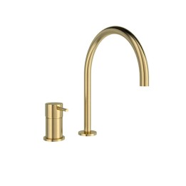 Monomando lavabo repisa ODISEA oro cepillado - 394702OC 1
