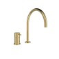 Monomando lavabo repisa ODISEA oro cepillado - 394702OC