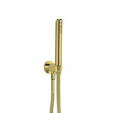 Conjunto ducha pared mano cilíndrica oro cepillado - 3792DOC 1