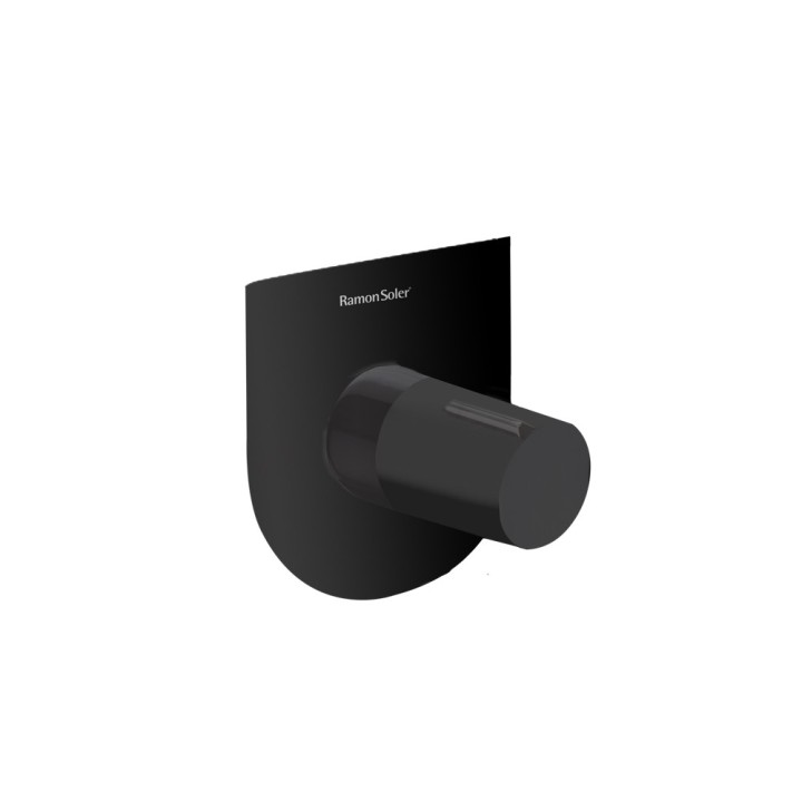 Monomando ducha empotrado 1-vía TZAR negro mate - 341801SNM 1