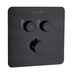 Termostático ducha empotrado 2-vías RS SMART negro mate - 85T201SNM 1