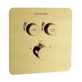 Termostático ducha empotrado 2-vías RS SMART oro cepillado - 85T201SOC 1