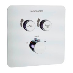 Termostático ducha empotrado RS SMART 2-vías cromo - 85T201S - Ramón Soler