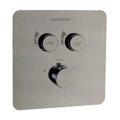 Termostático ducha empotrado 2-vías RS SMART níquel cepillado - 85T201SNC- Ramón Soler