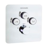Termostático ducha empotrado 3-vías RS SMART cromo - 85T301S 1