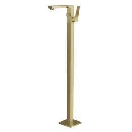 Monomando lavabo a suelo PRISMA oro cepillado - 427602OC 1