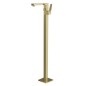 Monomando lavabo a suelo PRISMA oro cepillado - 427602OC