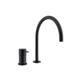 Monomando lavabo repisa ODISEA negro mate - 394702NM 1
