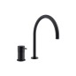 Monomando lavabo repisa ODISEA negro mate - 394702NM