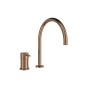 Monomando lavabo repisa ODISEA cobre cepillado - 394702CUC